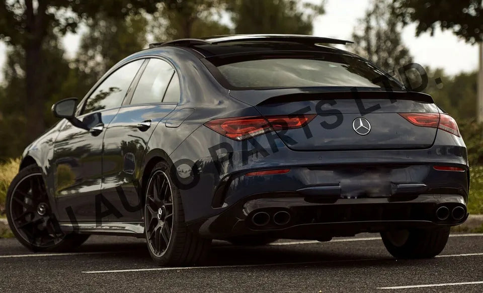 FOR MERCEDES CLA CLASS REAR BOOT SPOILER C118 A35 A45 AMG LOOK GLOSS BLACK 2019+