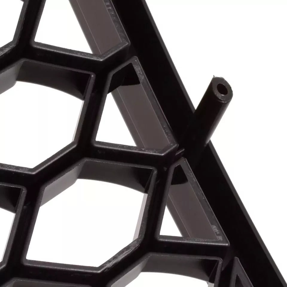 FOR AUDI A3 8P 8PA 04-07 RS STYLE GLOSS BLACK HONEYCOMB RADIATOR BUMPER GRILLE