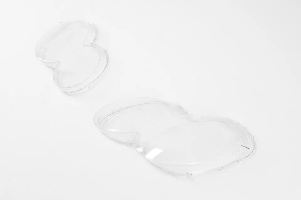 FOR MERCEDES SL R230 LEFT RIGHT SIDE PAIR HEADLIGHT LENS HEADLAMP COVER 2002-07