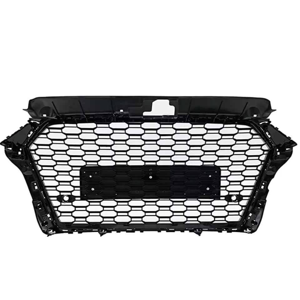 FOR AUDI A3/S3 8V FACELIFT RS3 STYLE HONEYCOMB MESH FRONT GRILLE GLOSS 2016-2019
