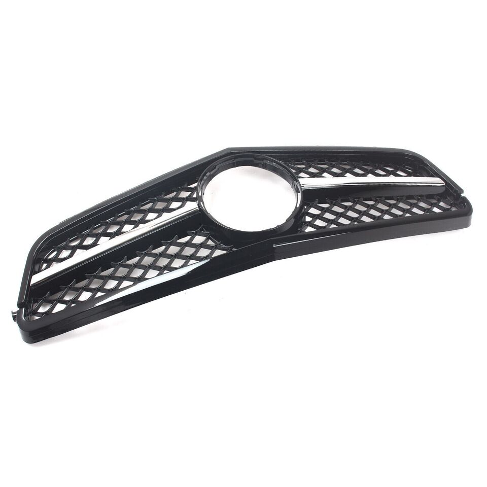 FOR MERCEDES C CLASS W204 07-15 FRONT GRILLE GRILL CHROME GLOSS BLACK AMG STYLE