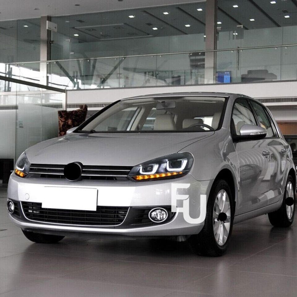 DYNAMIC SEQUENTIAL LED PROJECTOR HEADLIGHTS LAMP FOR VW GOLF 6 MK6 2008-2013