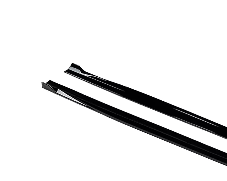 FOR MERCEDES A CLASS W177 CLA C118 SIDE SKIRT AMG LINE EXTENSION BLADE GLOSS 18+