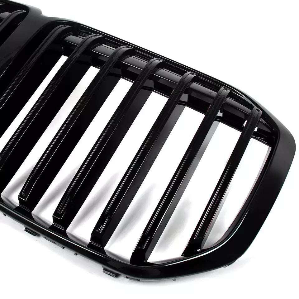 FOR BMW X7 G07 MP STYLE FRONT SINGLE SLAT KIDNEY GRILL GRILLE GLOSS BLACK