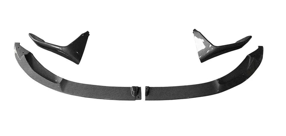 FOR BMW M3 M4 F80 F82 F83 MP STYLE FRONT BUMPER SPLITTER LIP CARBON LOOK 14-19