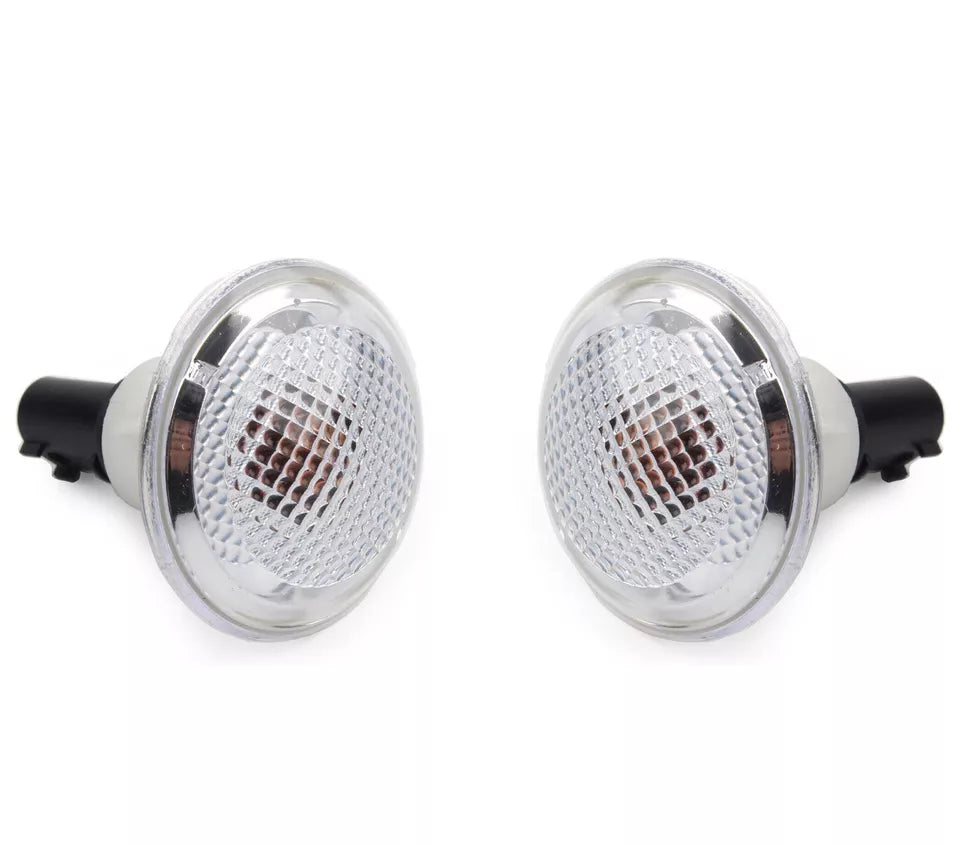 FOR RANGE ROVER L322 CLEAR SIDE WING REPEATER INDICATOR LAMP LIGHTS 2X XGB500020