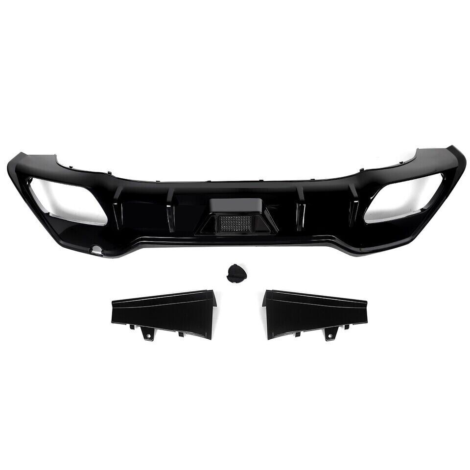 REAR DIFFUSER WITH LED LIGHT FOR BMW 8 SERIES G14 G15 M SPORT GLOSS BLACK 2019+