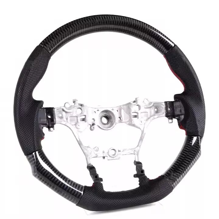 FOR TOYOTA REVO HILUX 4X4 2015 ONWARD REAL CARBON FIBER LEATHER STEERING WHEEL