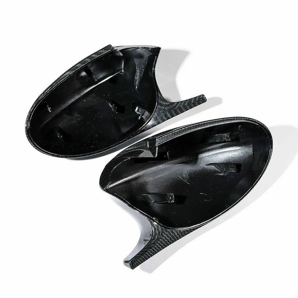 CARBON FIBER WING MIRROR COVER CAPS FOR BMW E90 E92 E93 E81 E87 05-07 PRE-LCI