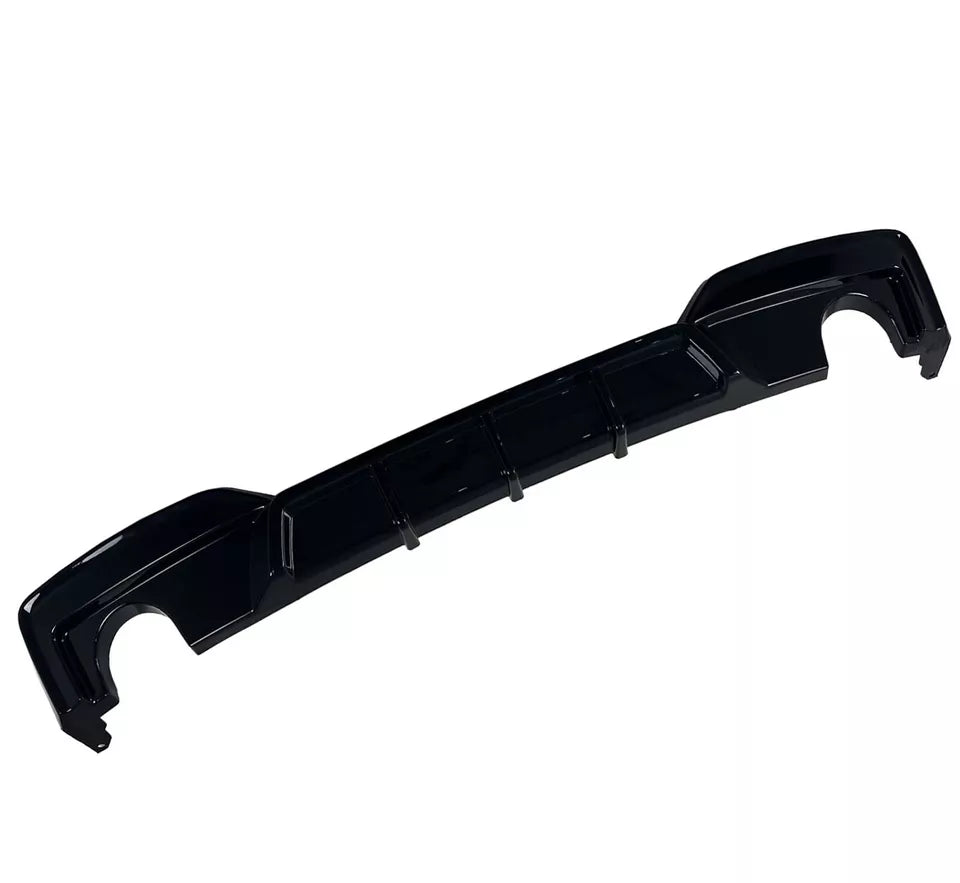 FOR BMW F06 F12 F13 M-SPORT REAR BUMPER DIFFUSER LIP SPOILER GLOSS BLK 2012-2018