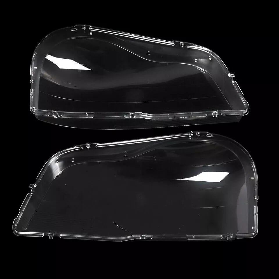 FOR VOLVO XC90 MK1 FRONT HEADLIGHT LAMP LENS COVER LEFT RIGHT SIDE PAIR 04-2013