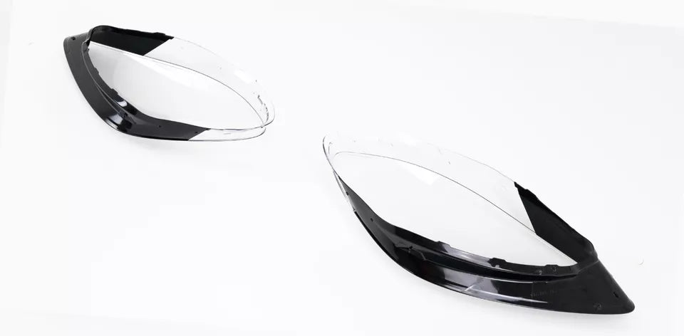 LEFT RIGHT SIDE PAIR HEADLIGHT LENS COVER LAMP FOR PORSCHE CAYENNE 958 2018-2022