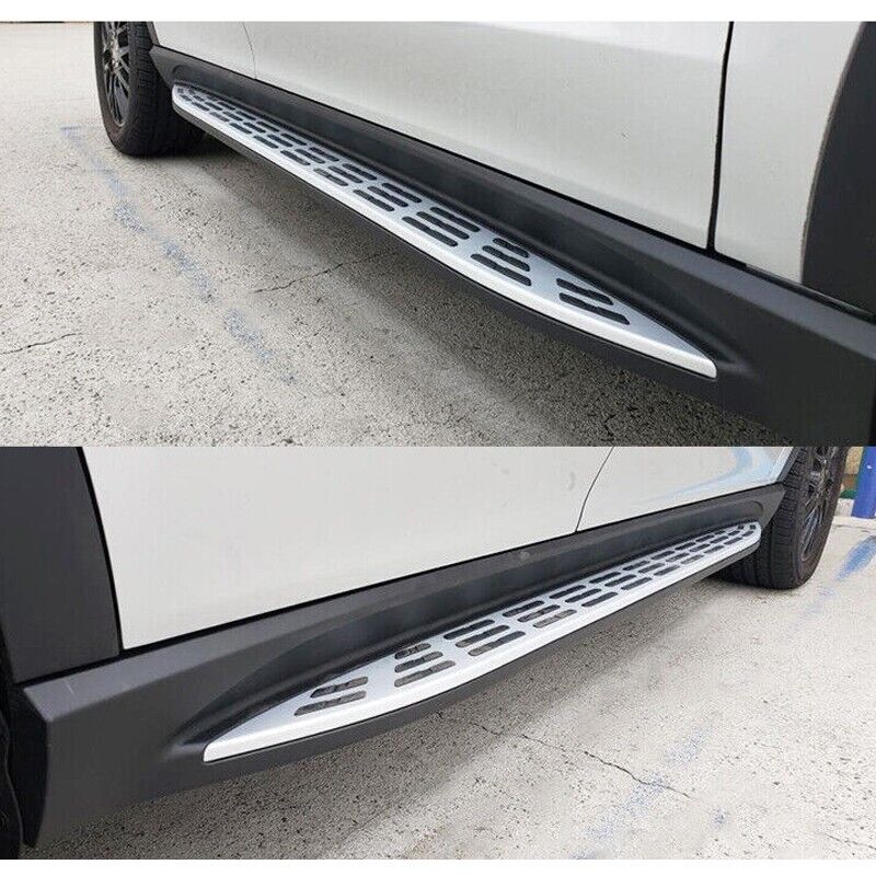 FOR MERCEDES BENZ W167 V167 GLE SILVER SIDE STEPS RUNNING BOARDS 5 DOOR 2018 ON