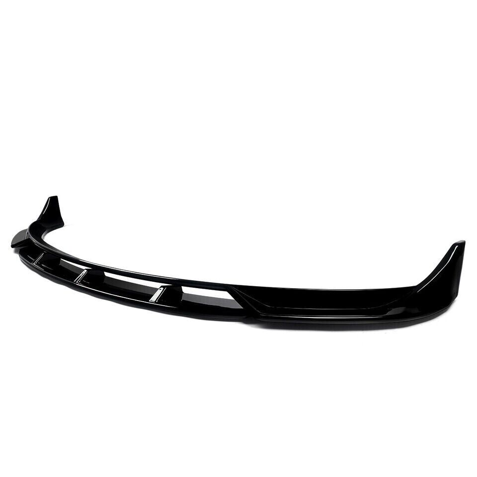 FOR TESLA MODEL 3 FRONT BUMPER SPLITTER LIP SPOILER VALANCE GLOSS BLK 2017-2021