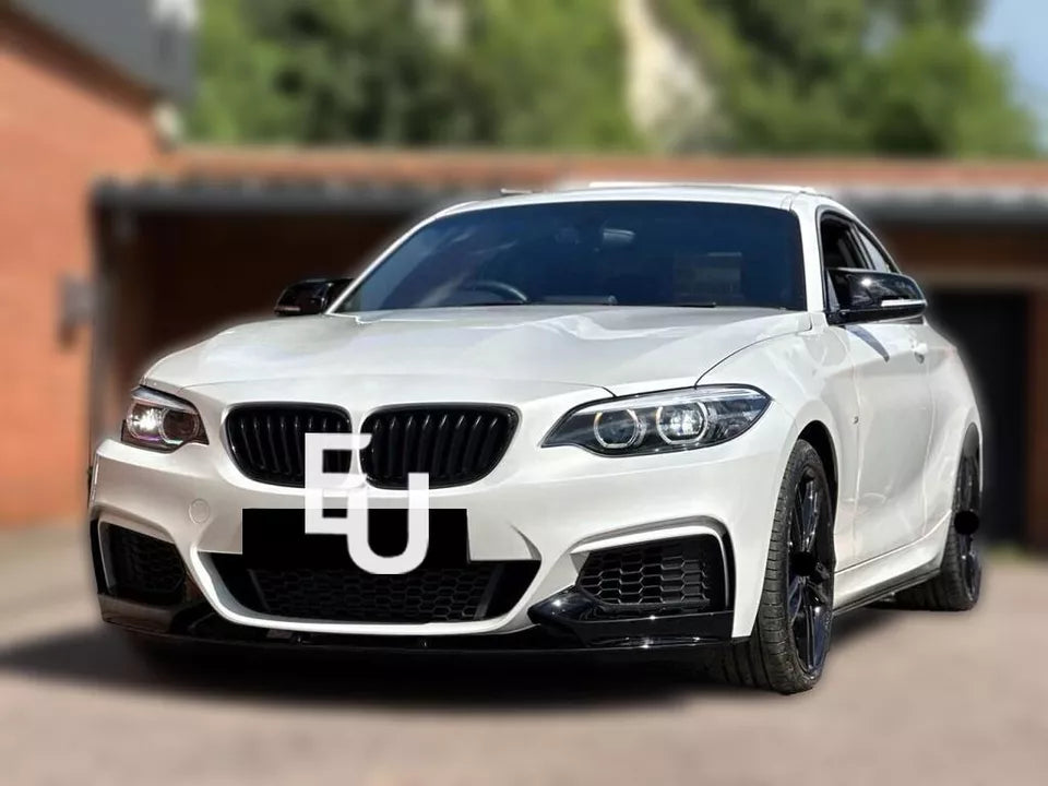 FOR BMW 2 SERIES F22 F23 MP STYLE BODYKIT BODY KIT FRONT SPLITTER REAR DIFFUSER GLOSS BLACK