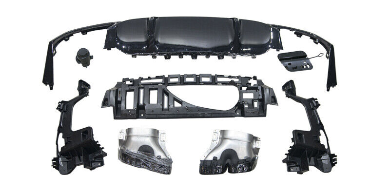FOR MERCEDES E CLASS W213 LCI SALOON ESTATE E63 LOOK AMG REAR DIFFUSER 2021+