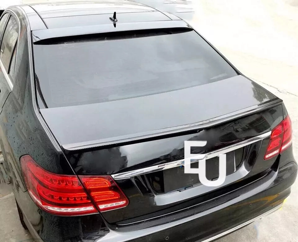 FOR MERCEDES E CLASS W212 REAR WINDOW ROOF SPOILER AMG STYLE GLOSS BLACK 09-16