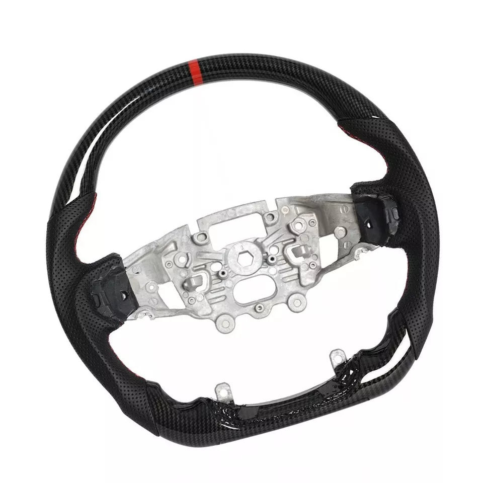 FOR FORD RANGER RAPTOR PY MK4 REAL CARBON FIBER LEATHER STEERING WHEEL 2023 ON