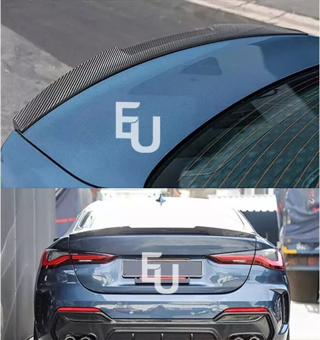 Carbon Look Rear Boot Trunk Spoiler Lip For BMW 4 Series G22 G82 2020+ M4 Style