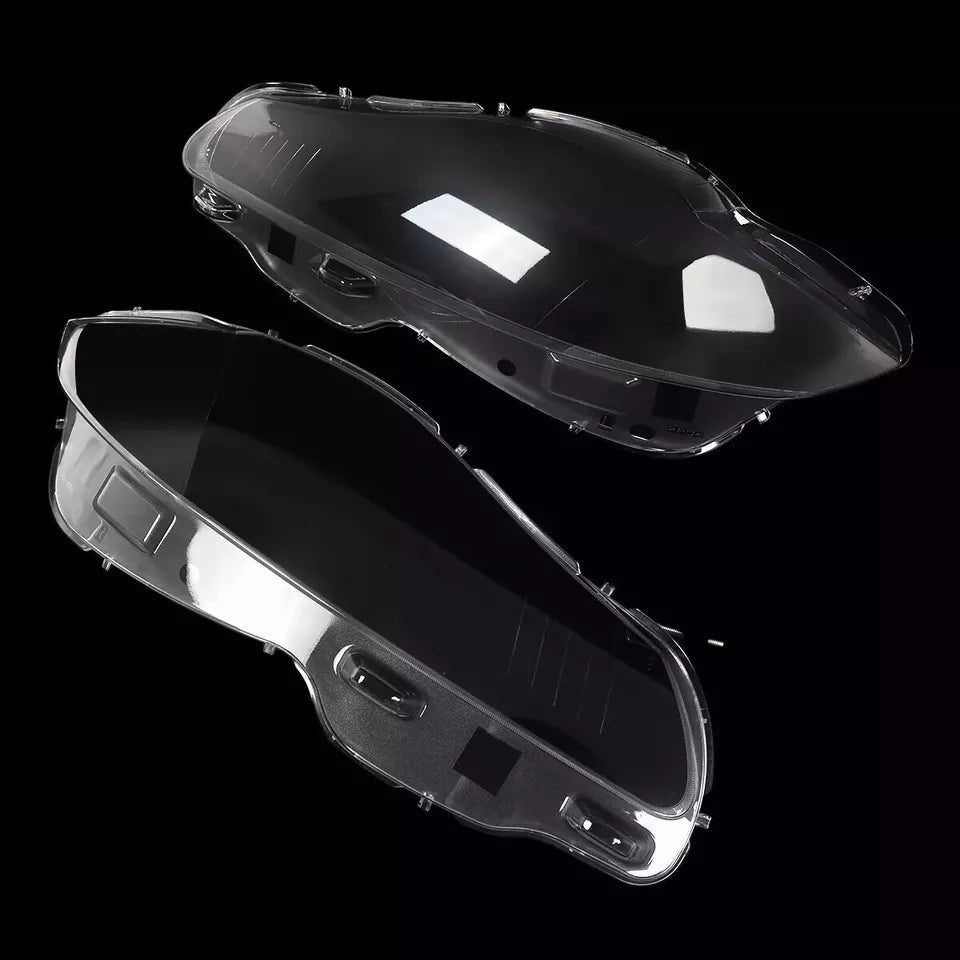 LEFT RIGHT SIDE PAIR HEADLIGHT LENS COVER LAMP FOR JAGUAR XJ XJL 2010-2019