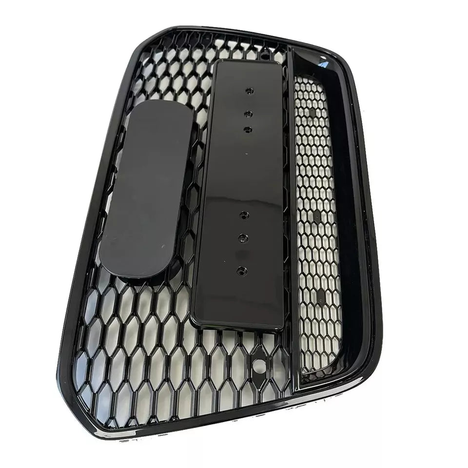 FOR AUDI A1 S1 8X RS1 STYLE HONEYCOMB MESH FRONT GRILLE GLOSS BLACK 2015-2018