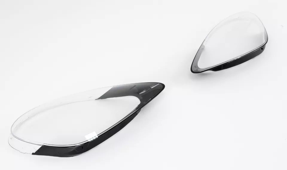 LEFT RIGHT SIDE PAIR HEADLIGHT LENS COVER LAMP FOR PORSCHE CAYENNE 958 2018-2022