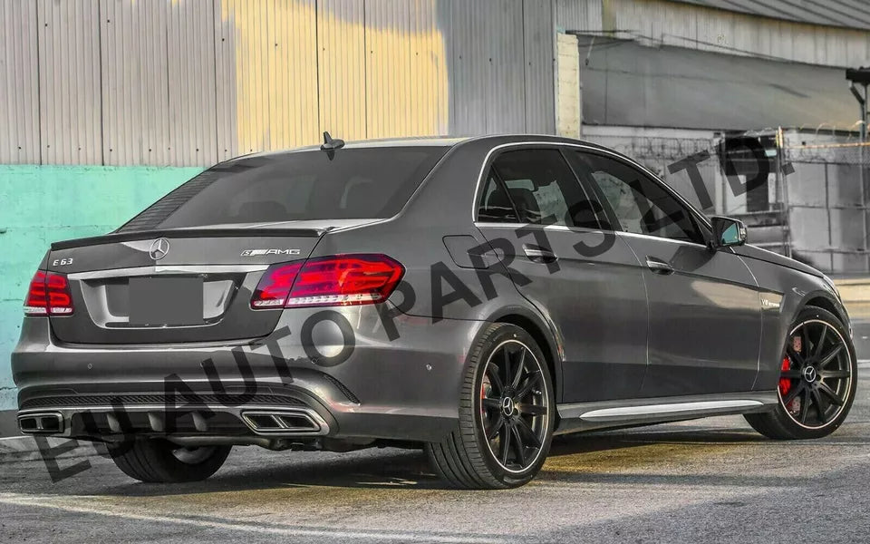 FOR MERCEDES E CLASS W212 AMG REAR TRUNK BOOT SPOILER LIP WING 08-16 GLOSS BLACK