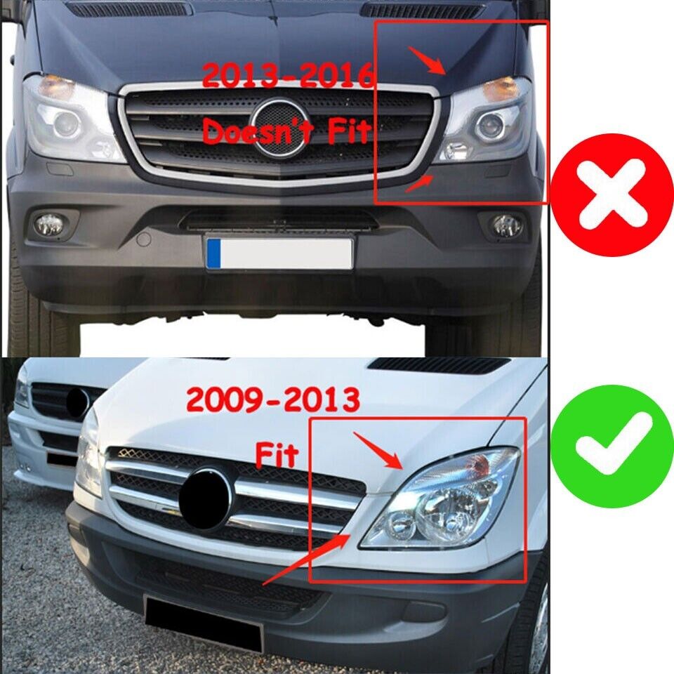 FOR MERCEDES SPRINTER MK2 W906 PRE FACELIFT FRONT GT GRILLE GRILL GLOSS BLACK