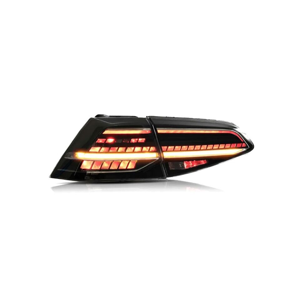 SMOKED REAR TAIL LIGHT LAMP FOR VW GOLF MK7 GTI MK7.5 SMOKED W/SEQUENTIAL 13-20