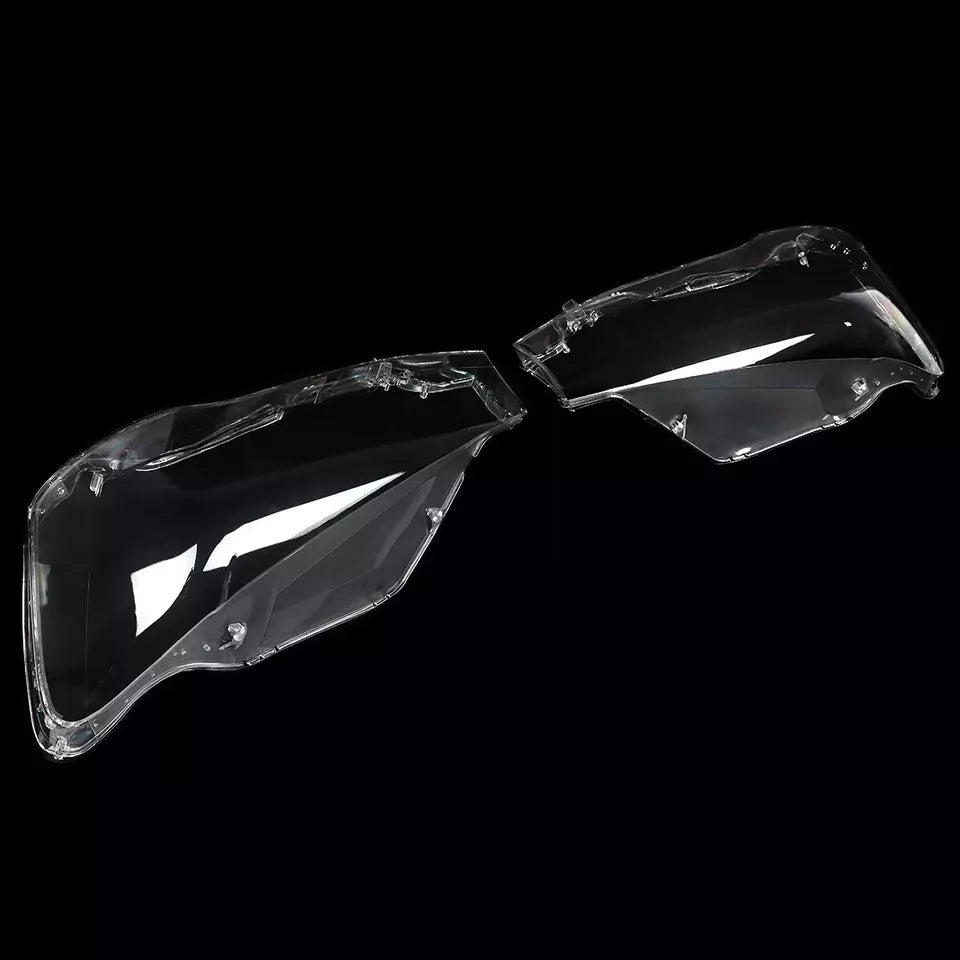 PAIR FOR BMW X3 X4 F25 F26 2014-2017 HEADLIGHT LENS COVER REPLACEMENT LEFT RIGHT