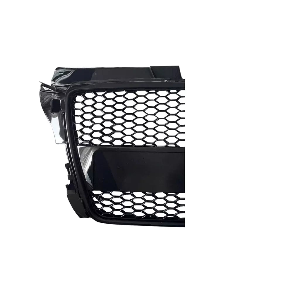 FOR AUDI A3 S3 8P RS STYLE GLOSS BLACK FRONT RADIATOR HONEYCOMB GRILLE 2008-2012