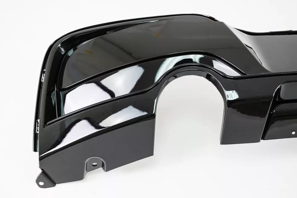 FOR BMW 1 SERIES F20 F21 PRE-LCI 2011-2014 M SPORT GLOSS BLACK REAR DIFFUSER LIP