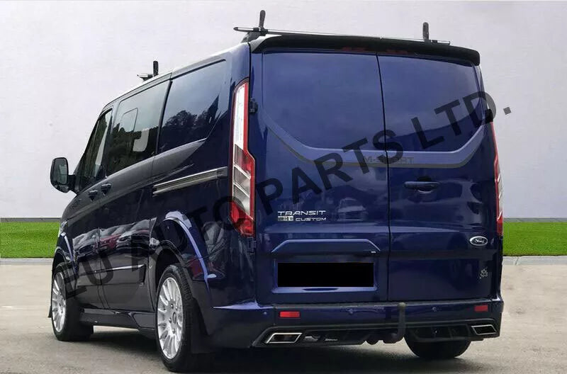 FOR FORD TRANSIT CUSTOM TWIN BARN DOOR REAR ROOF TAILGATE SPOILER FIT STYLE 12+