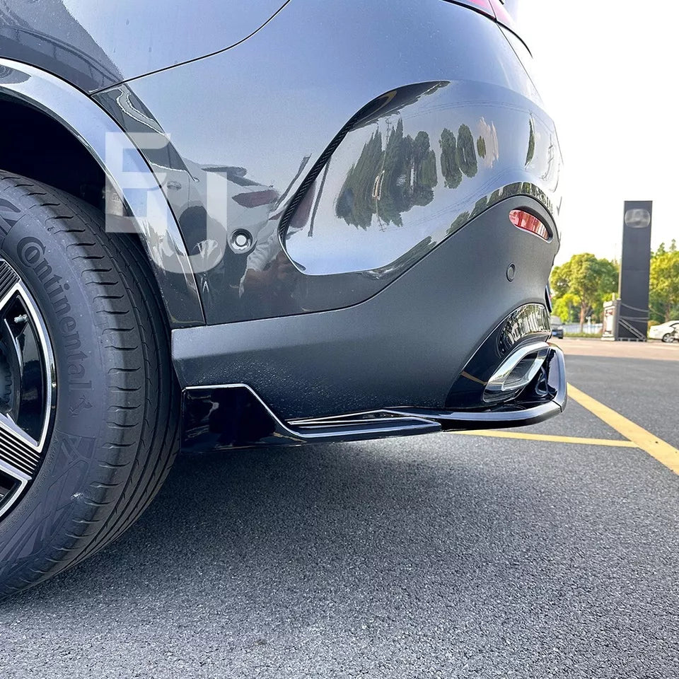 REAR BUMPER DIFFUSER FOR MERCEDES BENZ GLC COUPE C254 AMG LINE GLOSS BLACK 2023+