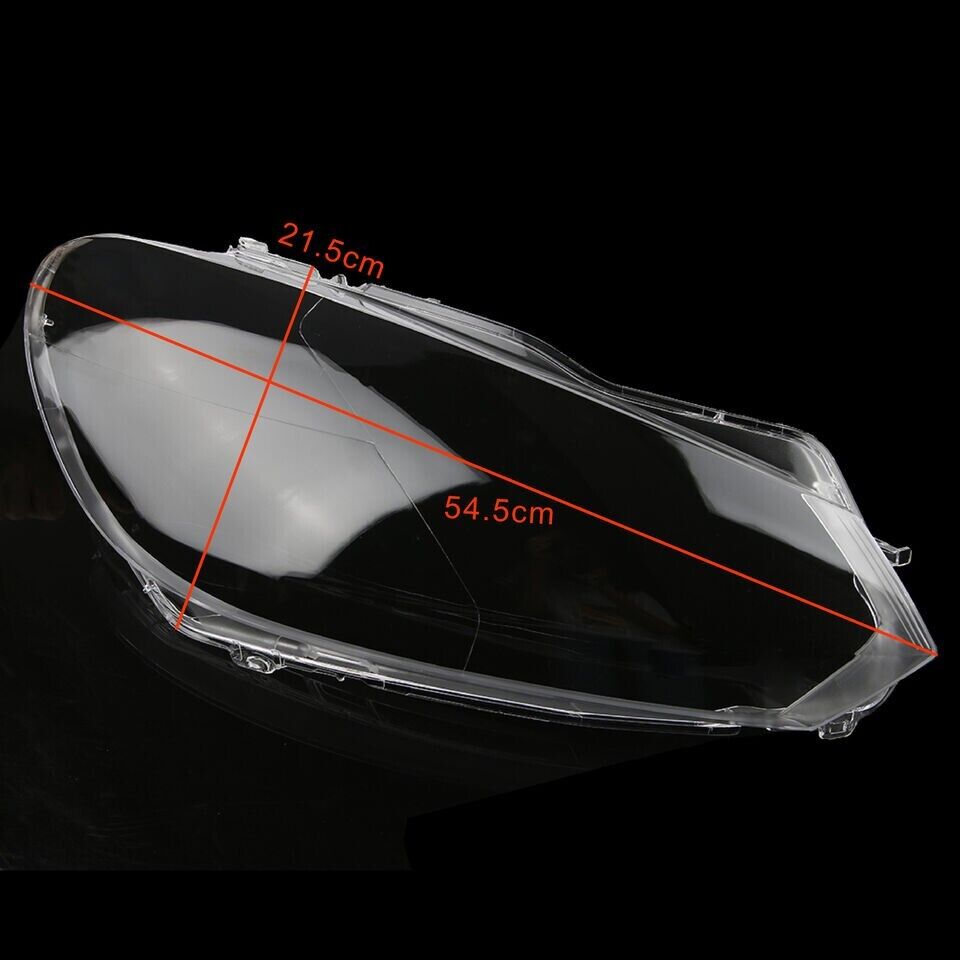 FOR VW GOLF VI GOLF 6 MK6 GTI R 09-12 PAIR HEADLIGHT HEADLAMP CLEAR LENS COVER