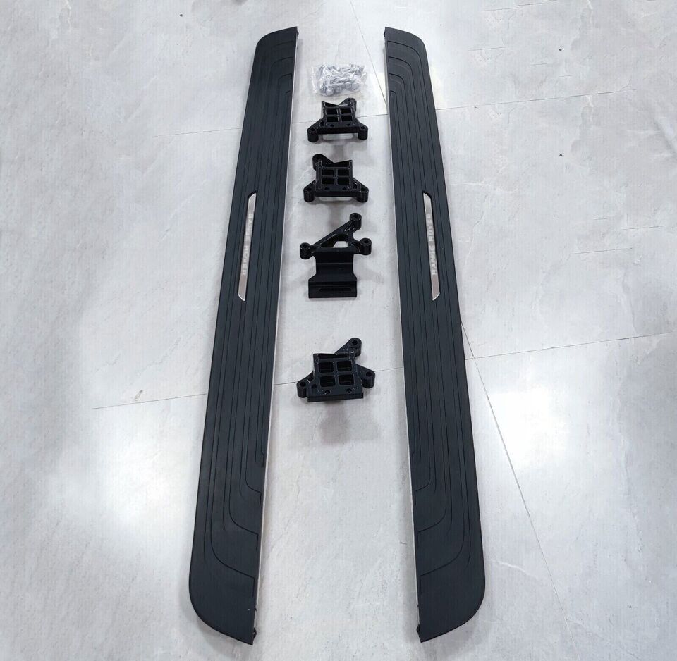 BLACK RUNNING BOARD SIDE STEPS FOOT RAILS FOR RANGE ROVER SPORT L461 2022+