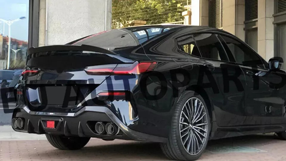 REAR BOOT SPOILER WING LIP M4 V STYLE FOR BMW 8 SERIES G16 F93 2018+ GLOSS BLACK