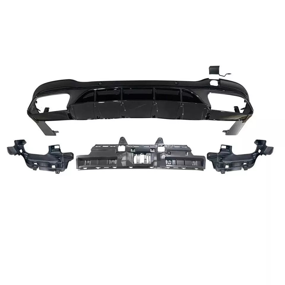 FOR MERCEDES GLC X253 SUV AMG GLC63 STYLE REAR DIFFUSER & TAILPIPES 2016-22