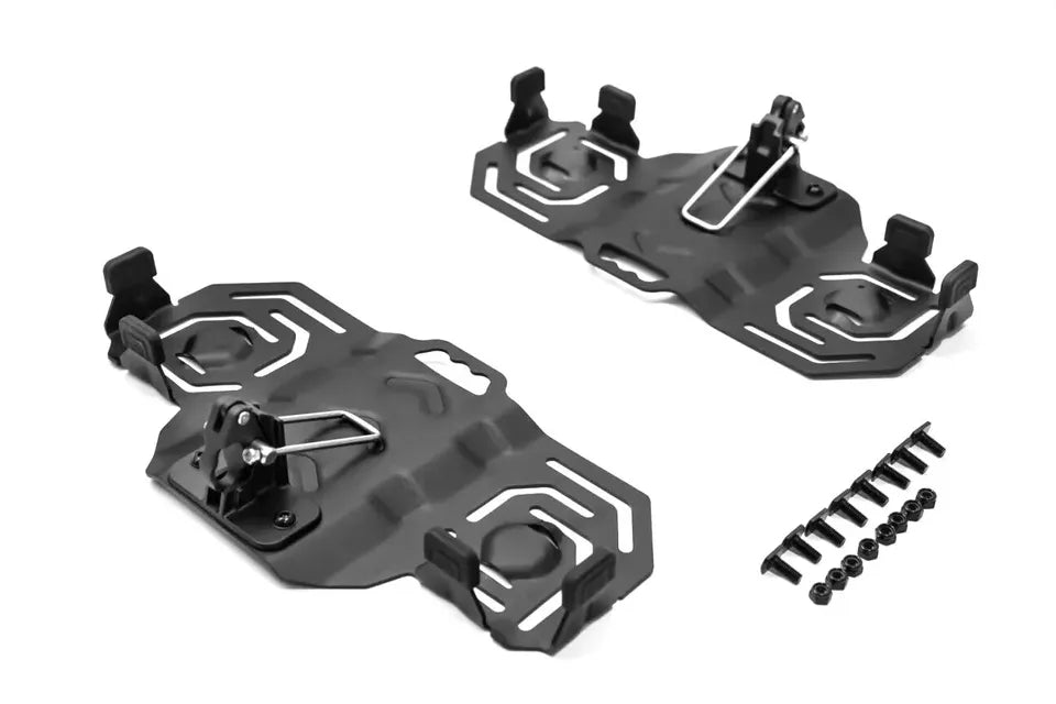 90 LITRE UNIVERSAL TOOL STORAGE CARGO BOX WITH BRAKETS ROOF RAILS RACK 127 CM