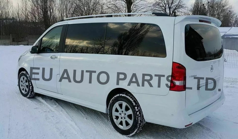 REAR TAILGATE ROOF SPOILER FOR MERCEDES V-CLASS VITO VAN W447 2014+ GLOSS BLACK