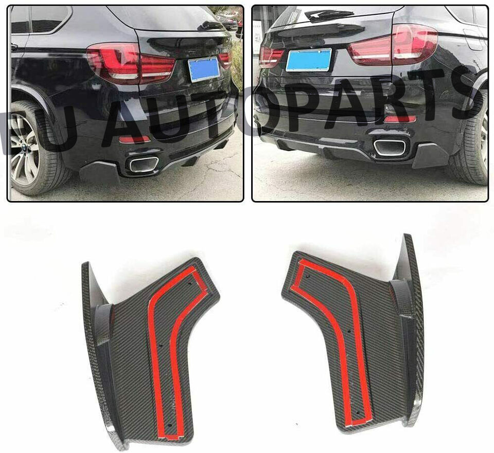 FOR BMW X5 F15 BODYKIT BODY KIT FRONT SPLITTER & REAR DIFFUSER CARBON LOOK