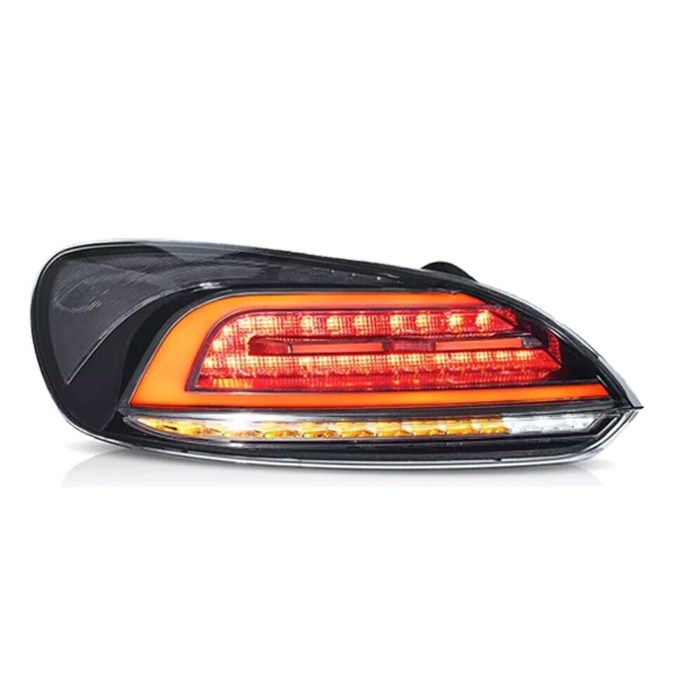 PAIR SEQUENTIAL SMOKED LED REAR TAIL LIGHTS LIGHT LAMP FOR VW SCIROCCO MK3 2009+