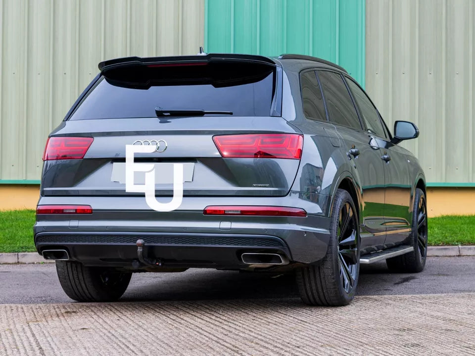 FOR AUDI Q7 4M SQ7 S LINE REAR ROOF BOOT WING SPOILER LIP GLOSS BLACK 2016-2019