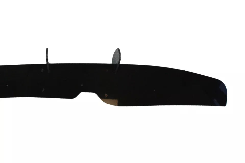 FOR VW POLO MK6 AW GTI R LINE REAR BLADE FIN DIFFUSER SPOILER GLOSS BLACK 2018+