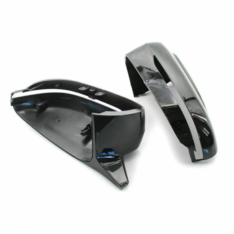 FOR BMW G20 G30 17-20 M STYLE GLOSS BLACK SIDE WING MIRROR CAP REPLACEMENT COVER