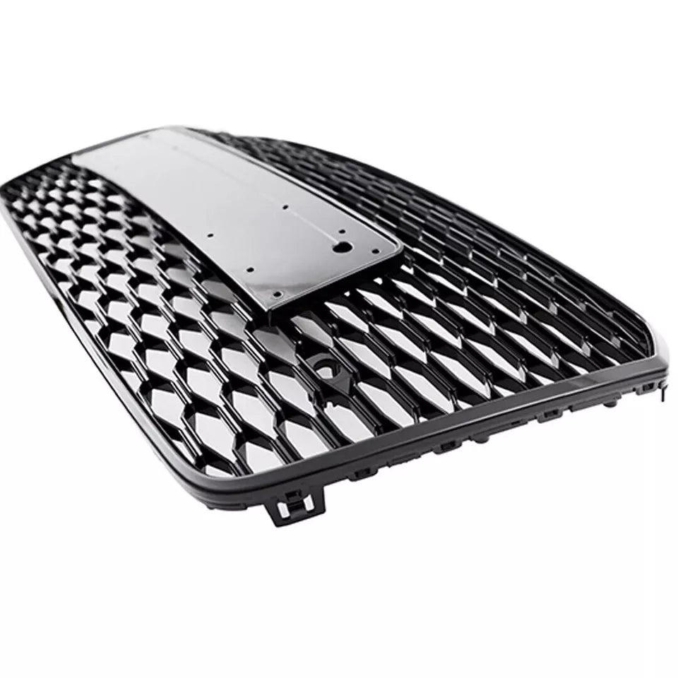 FOR AUDI A7 4G FACELIFT 2015-2017 RS STYLE HONEYCOMB GRILLE GRILL GLOSS BLACK