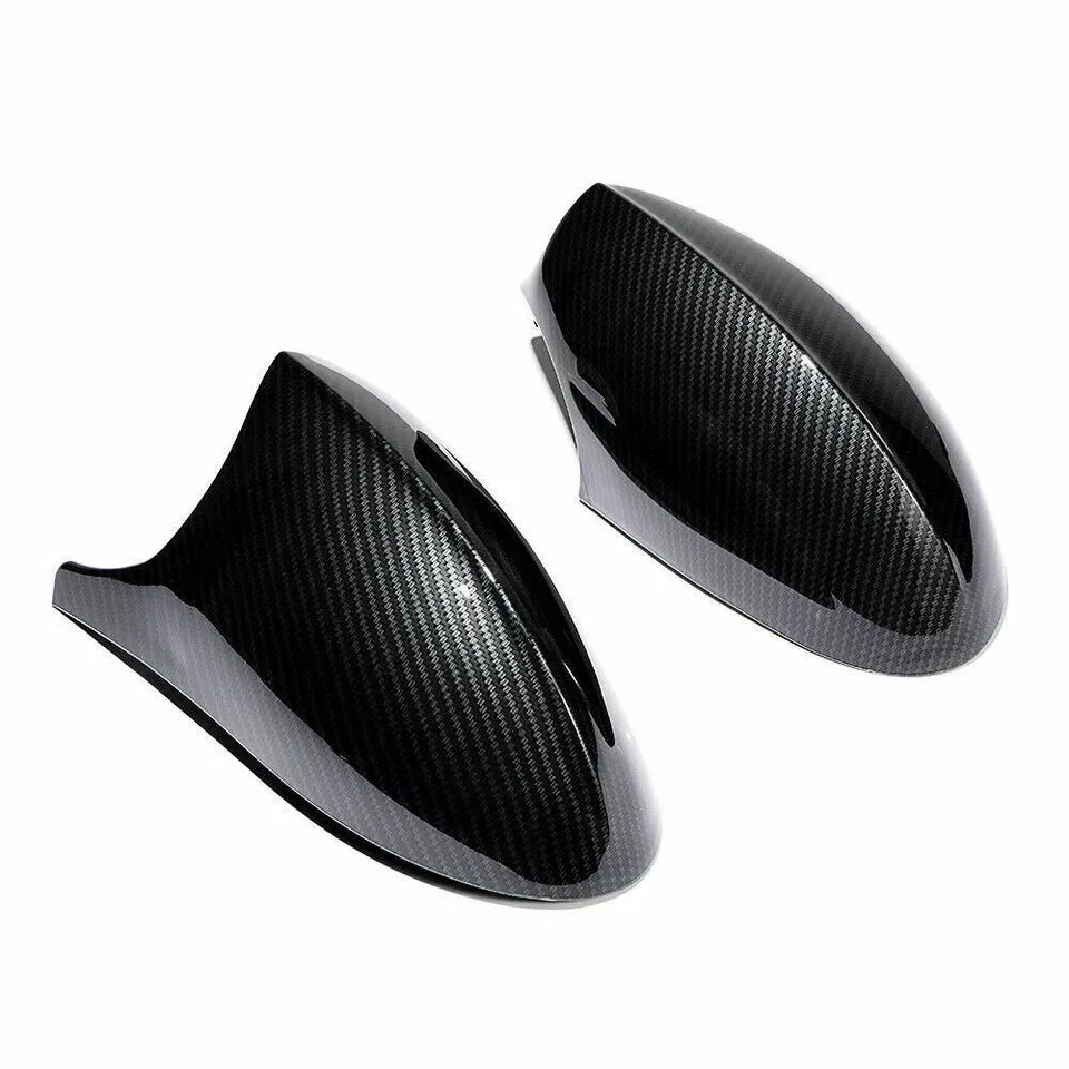 CARBON FIBER WING MIRROR COVER CAPS FOR BMW E90 E92 E93 E81 E87 05-07 PRE-LCI