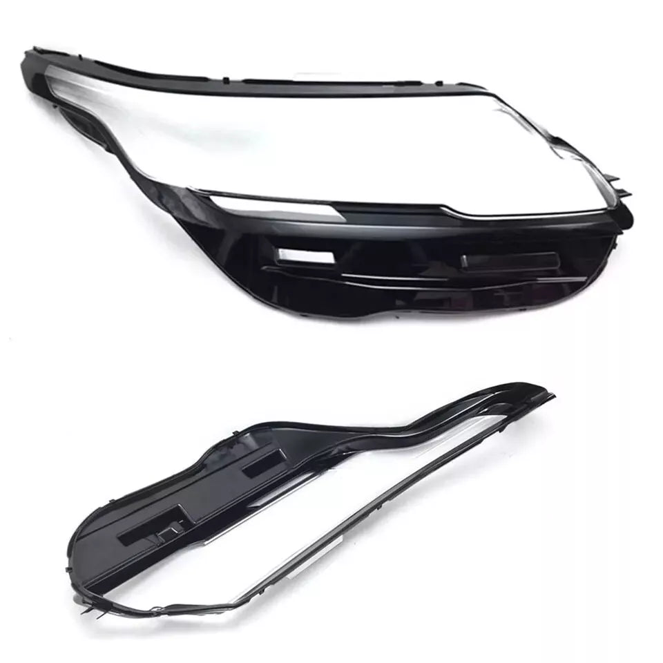 HEAD LIGHT LENS COVER LAMP LEFT RIGHT SIDE PAIR FOR RANGE ROVER VELAR L560 2017+