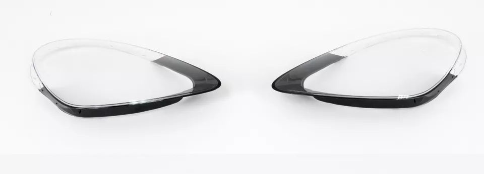 LEFT RIGHT SIDE PAIR HEADLIGHT LENS COVER LAMP FOR PORSCHE CAYENNE 958 2018-2022