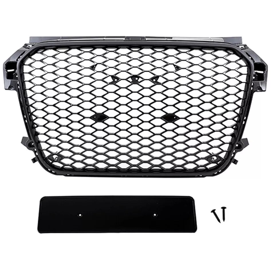 FOR AUDI A1 8X S LINE S1 2010-2015 FRONT GRILLE HONEYCOMB GRILL RS1 STYLE BLACK